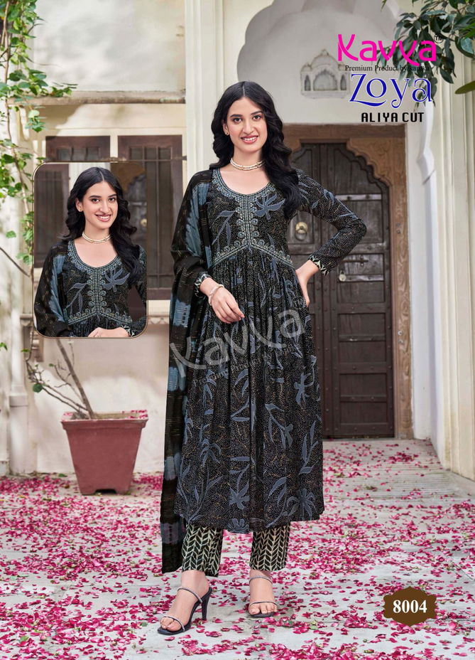 Zoya Vol 8 By Kavya Kurti With Bottom Dupatta Wholesale Market In Surat
